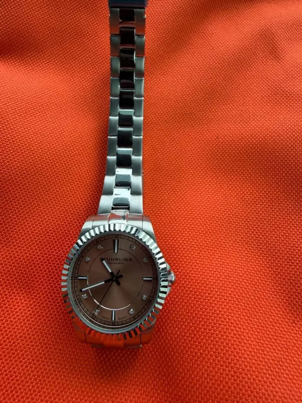 Stuhrling Original Classic Analog Pink Dial Women's Watch - 408L.12114